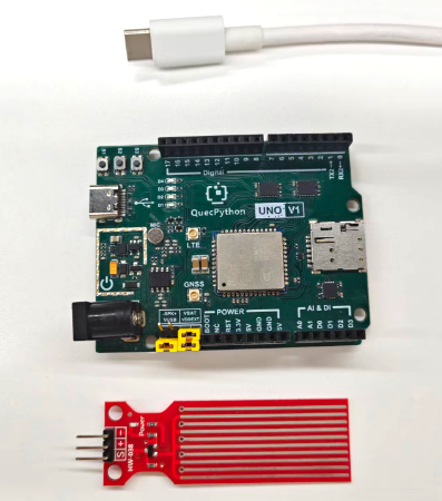 初学者视角体验：【EC800X Duino 开发板】传感器体验-水位检测传感器！